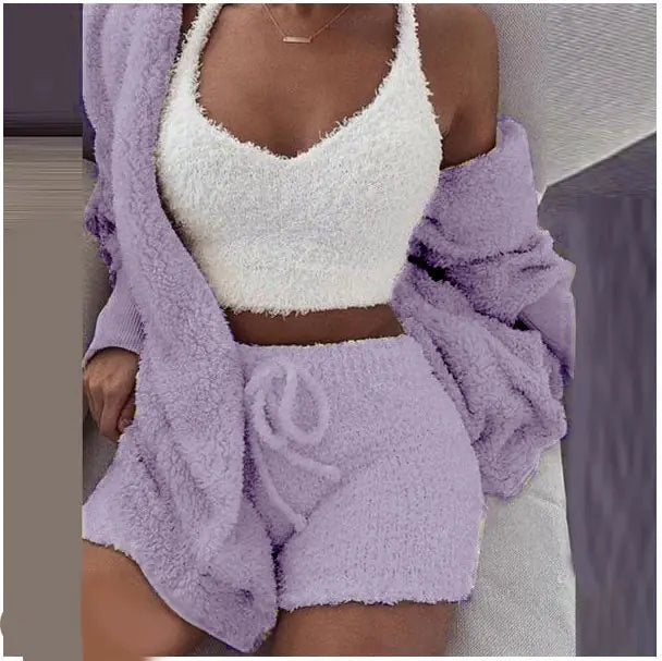 FEELOUNGI™ - Fluffy Three Piece Set