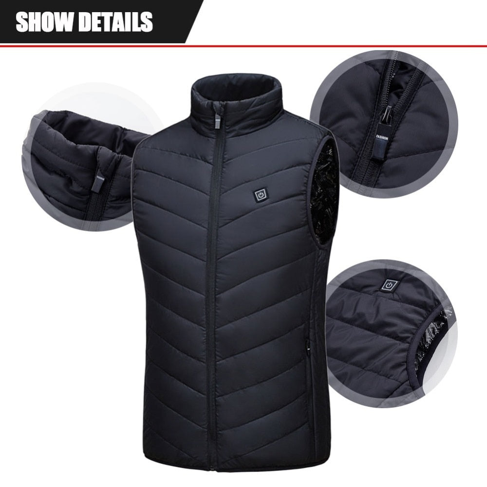Waterproof Smart Heated Vest - Best Xmas Gift