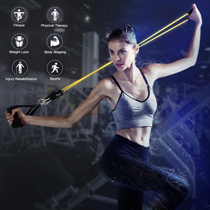 Home Workout Resistance Bands Kit (11 Pieces)